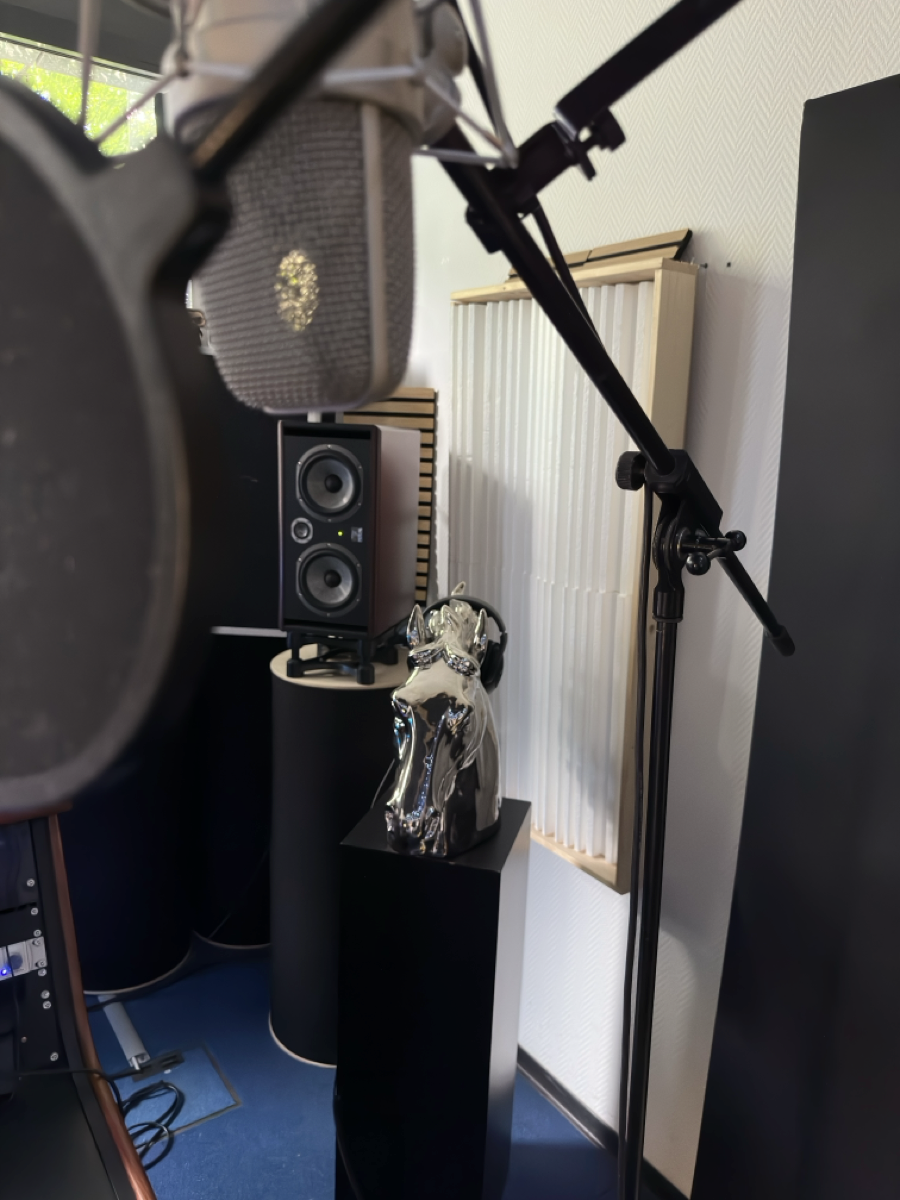 Rapstudio78 Vocal Booth mit Studiomikrofon